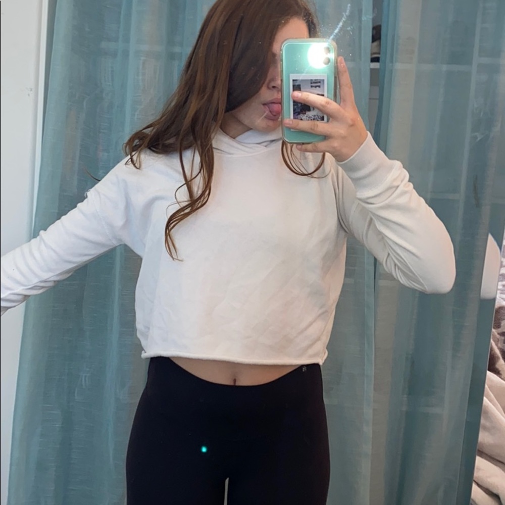 White crop top